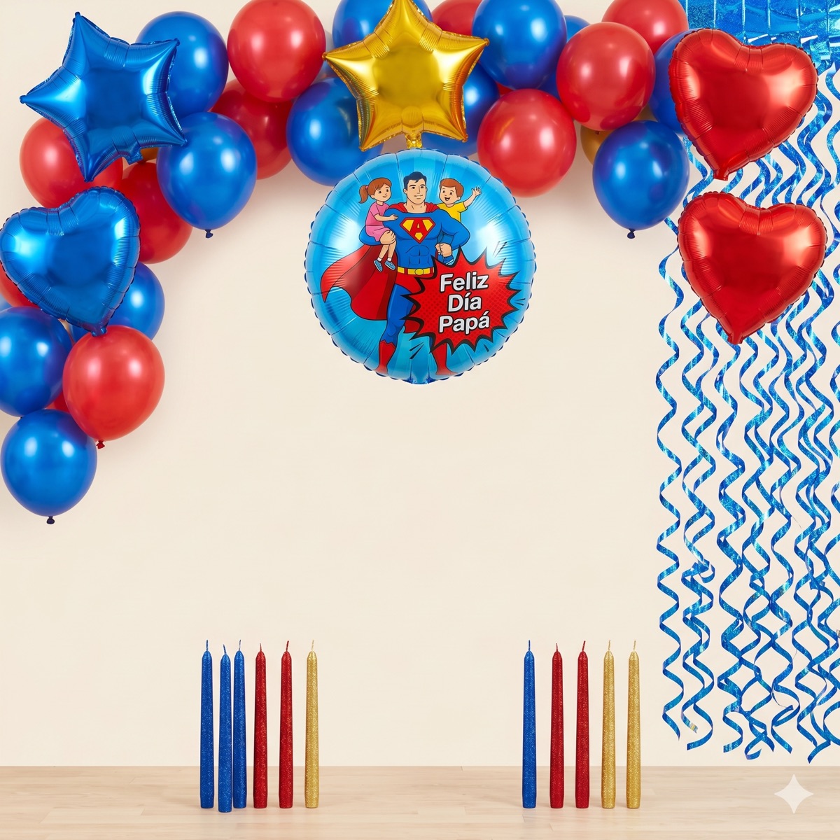 Set Día del Padre Superhéroe armado